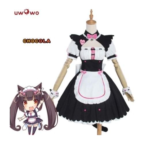 Party Chocola NEKOPARA Cosplay Chocolahalloween Vanilla Maid Dress Costume Cat Neko Girl NEKOPARA Cosplay Women Costume Game
