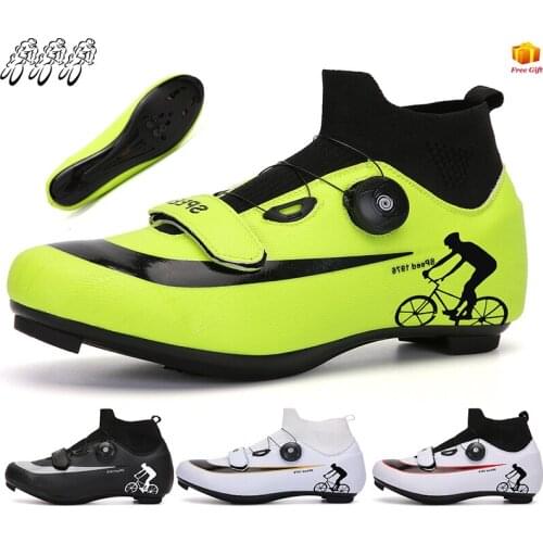 Cycling Shoes Mens 2021 Fashion New SPD Road Lock Track Special Cycling Outdoor MTB Trek Hiking High-top Mens Cycling Shoes
