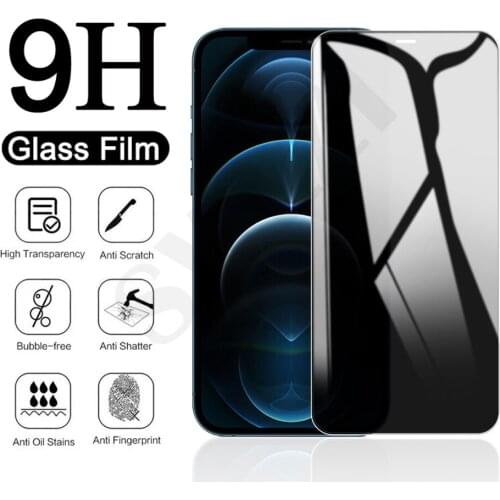 For iphone 12 Mini 11 Pro X XS Max XR 8 7 6 6s Plus SE 2020 Privacy Tempered Glass protective Film Phone Screen Protector Glass