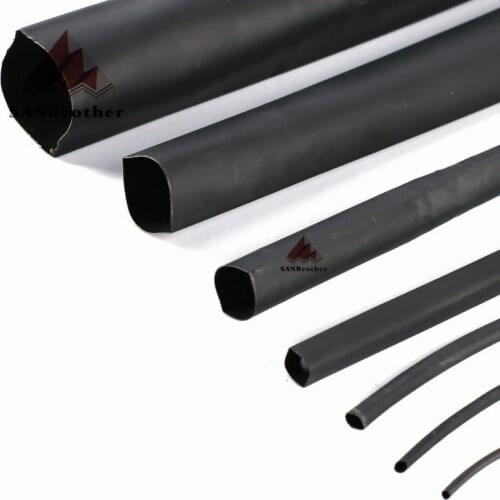 1M/lot 3D Printer 2:1 Black 3mm 4mm 5mm 6mm 8mm 10mm Diameter Heat Shrink Heatshrink Tubing Tube Sleeving Wrap Wire High Qua