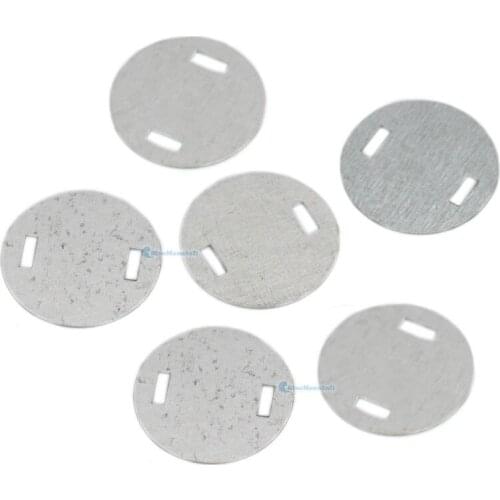 25/100 Pcs / Lot 25mm 1" Nickel Washers Flat Pad metal For snap Rivets Stud Purses Wallet Handbags DIY Leather Crafts