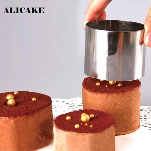 3Pcs/set Stainless Steel Mousse Mould 2.4 2.5 3 Inch Cake Tools Mutfak Malzemeleri Ring Round Fondant Molds Baking Dessert Stand