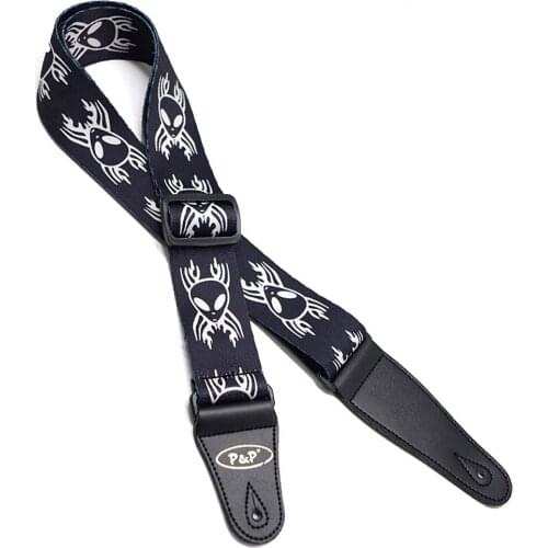 Skull Soul Pattern Guitar Strap Electric Guitar Acoustic Guitar Folk Guitar Bass Strap