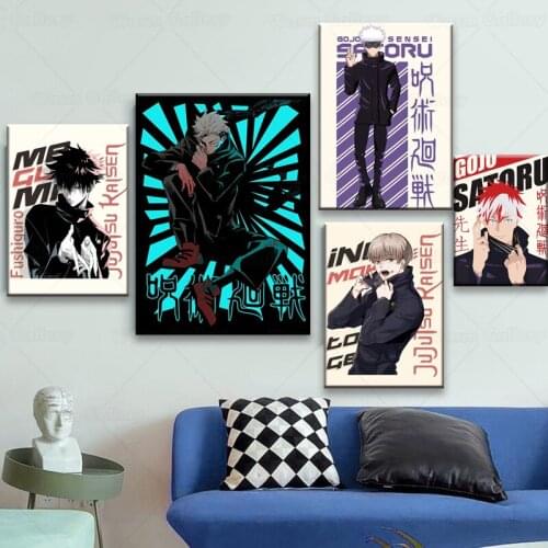 Anime Jujutsu Kaisen Poster Comics Ryomen Sukuna Poster Modern Canvas Painting Home Wall Decoration Painting Living Child Room