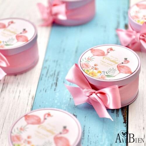 AVEBIEN 10pcs Wedding Decoration Candy Box Wedding Party Supplies Chocolate Tinplate Candy Box Christmas Decoration Souvenir