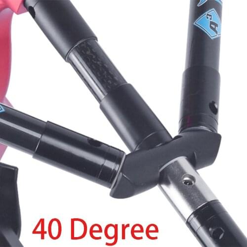 Archery 40 degree Balance Rod V Bar Stabilizer Compound Recurve Bow Balance Bar Disconnect Adjustable Damper Bow Accessory