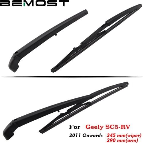 BEMOST Car Rear Wiper Arm Blade Soft Natural Rubber For Geely SC5-RV 345MM Hatchback 2011 2012 2013 2014 2015 2016 2017 2018