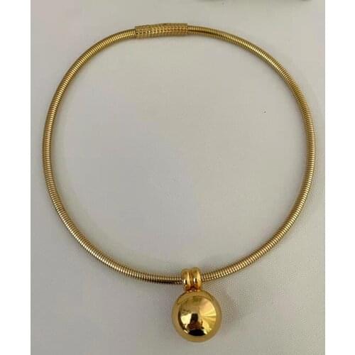 Brand Fashion Jewelry For Women Ball Party Hot Ball Pendant Vintage Gold Plated Design