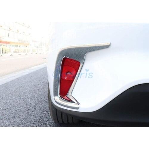 For Ford Focus 2019 2020 Mk4 Rear Reflector Fog Light Lamp Cover Sticker Decoration Foglight Moulding Trim Chrome Accessories