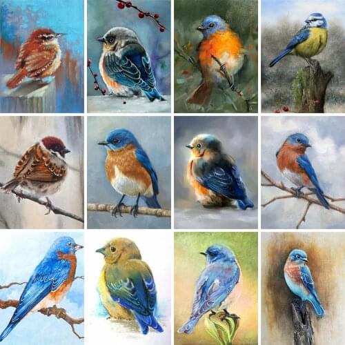 HUACAN 5d Diamond Painting Bird DIY Mosaic Rhinestones Pictures Full Square Drill Diamond Embroidery Animal Home Decor