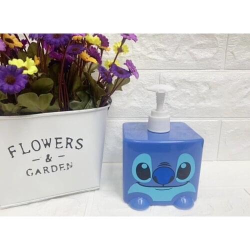 Disney Stitch Blue Anime Figures Cartoon Product Cosplay Accessories travel Storage bottle Unisex Gift