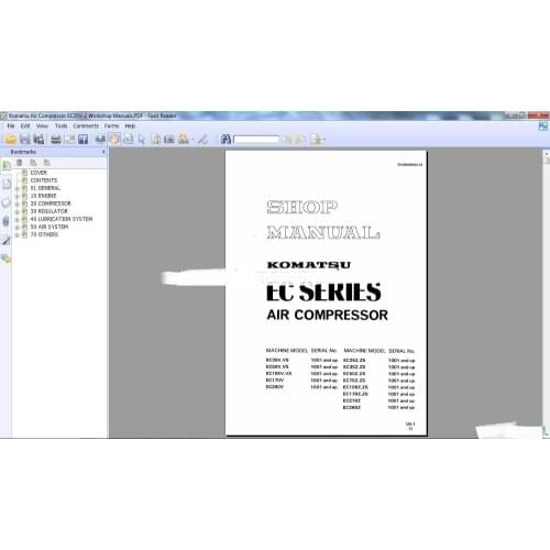 Komatsu Air Compressor & Air Conditioner Workshop Manuals (ALL)