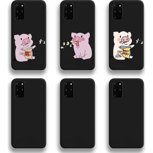 Cute Couples Pig Phone Case For Samsung Galaxy S21 Plus Ultra S20 FE M11 S8 S9 plus S10 5G lite 2020