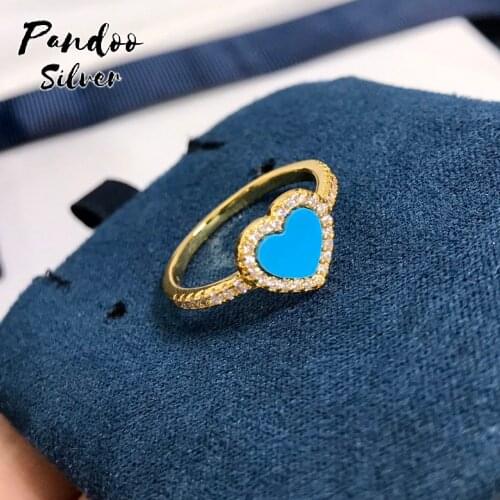 Fashion Charm S925 Sterling Silver Jewelry 1:1 Copy,Yellow Silver Neon Green And Neon Pink Heart Paved Ring For Women Party GiFT