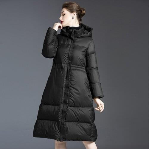 Fashion Warm Winter Down Jacket Women Coats and Jackets Long Black Thicken Hooded Woman Parka Clothes Chaquetas De Mujer WPY1751