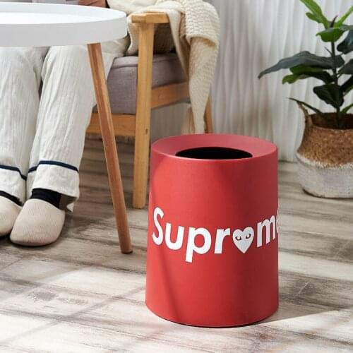 Trash can household large living room double-layer trash can bathroom small cabinet room without cover paper basket