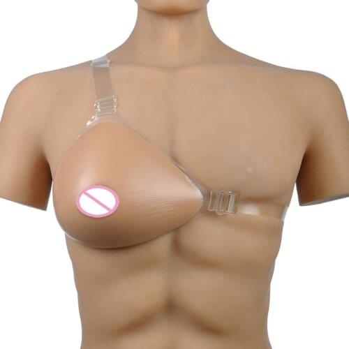 Silicone Fake Breast Teardrop-Shaped Fake Boobs Soft Pad Full Ladies Artificial for Crossdresser Ajusen