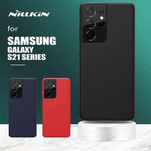 Nillkin for Samsung Galaxy S21 Ultra Case Flex Pure Soft Silicone Baby Skin Protective Phone Case for Samsung S21 Plus 5G Cover