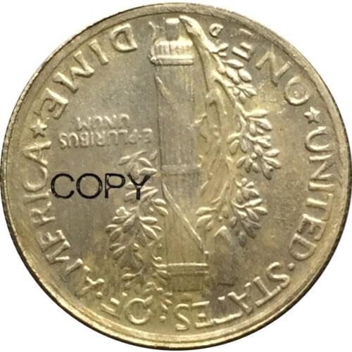 United States 1916 D Mercury Dimes 90% Silver Copy Coins