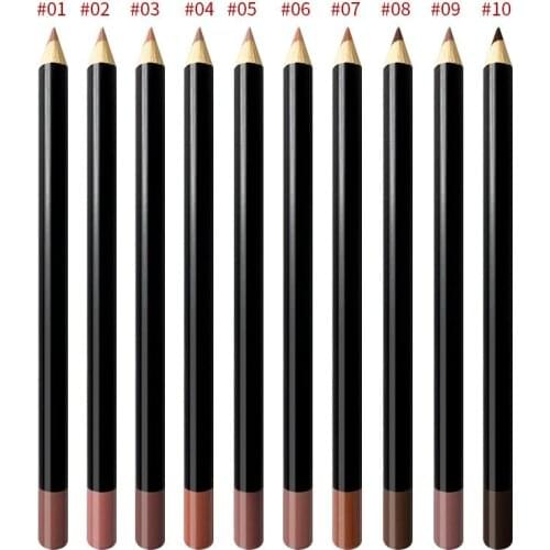 High Pigmented Makeup Lipliner Pencil Long Lasting Waterproof Matte Smooth Nude 20 Colors lip liner Pen Cusmetics Custom Label