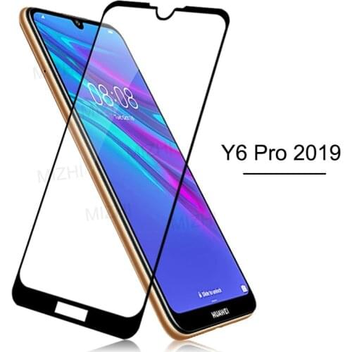 Protective glass on for huawei y6 2019 tempered glass for huawei y6 pro y 6 6y 2019 y62019 screen protector film MRD-LX1F 6.09"
