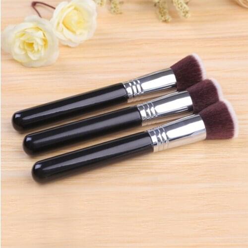 1pc Professional Flat Head Quality Nylon Hair Makeup Brush Liquid Foundation BB Cream Rouge Blending Blush Make up Brush