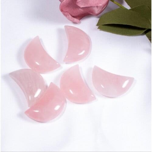 1PC Natural Quartz Crystal Crescent Moon Shaped Healing Energy Stone Manual Polished Quartz Crystals Ornaments DIY Gift Gemstone