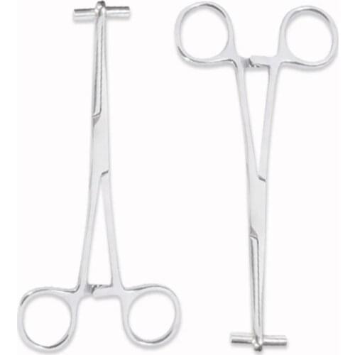 1PC Microblading Diaphragm Eyebrow Fur Tweezers Needle Clip Stainless Steel Body Piercing Puncture Tool