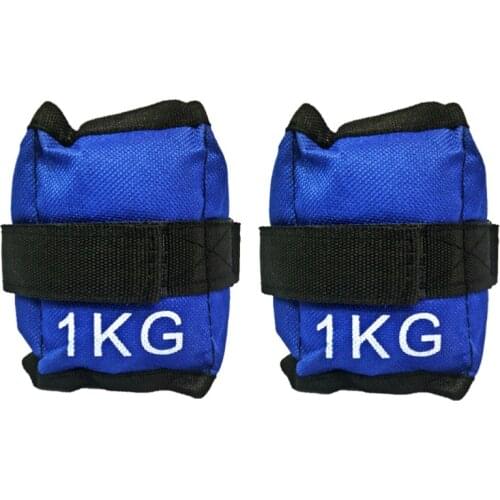 2pcs 1KG Comfort Fit Ankle Wrist Weights Sand Bag Weights Straps Leg Weight Lifting For Running Sports Use Gym Supplier