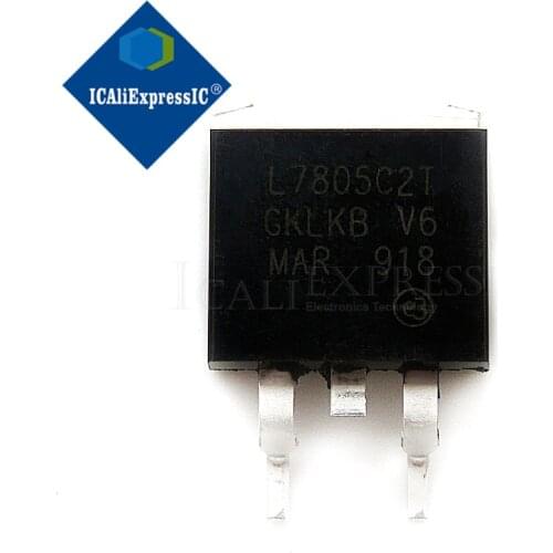 20PCS 7805 SMD three-terminal regulator L7805CD2T TO-263 (D2PAK) original authentic In Stock