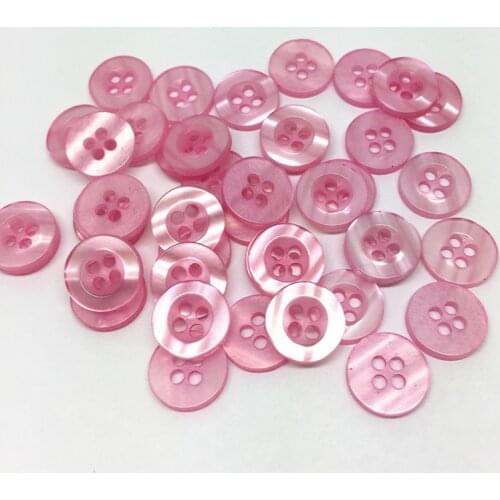 300pcs Light Pink Resin 4 Holes Buttons 11mm BUTTON sewing accessories scrapbooking cardmaking embellishments