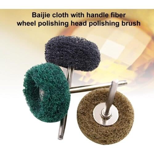 4Pcs/Set Multipurpose Rust Removal Polishing Grinding Cleaning Fiber Brush Buffing Wheel for Marble Woodworking Tools Accessory