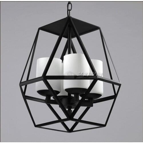 American Country Vintage Cage Pendant Lamp Nordic RH Loft Coffee Bar Hanglamp Restaurant Pendant Light Fixtures Brief E27 Lamps