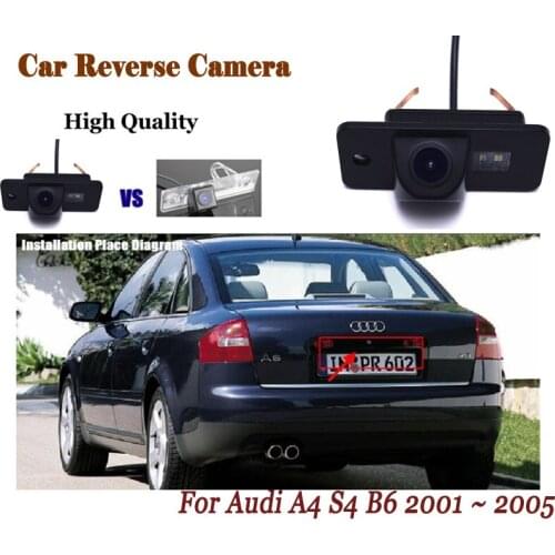 Car Rear View Camera For Audi A6 C6 S6 2005 ~ 2009 Reversing Camera / license plate camera/ Backup Parking Camera