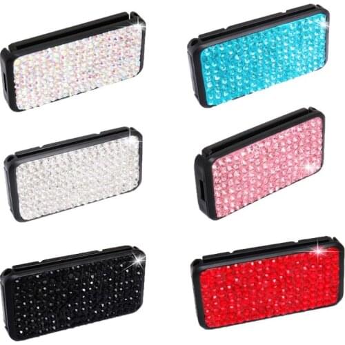 Car Seat Belt Adjuster Bling Crystal Rhinestones Seatbelt Clips Auto Shoulder Neck Strap Positioner Locking Clip for Adults,Kids