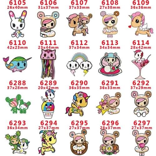 Free shipping 30 pcs cartoon character planar resin PR 6105