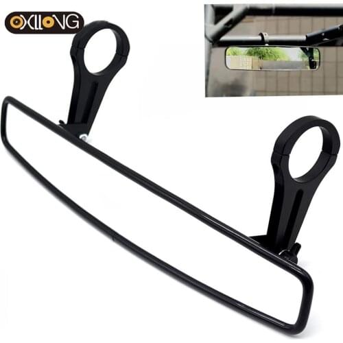 Black 1.75" Roll Cage Clamp Mount UTV Side / Center Rearview Mirror For Polaris RZR XP1000 RZR900 XP4 Yamaha Honda Pioneer 1000