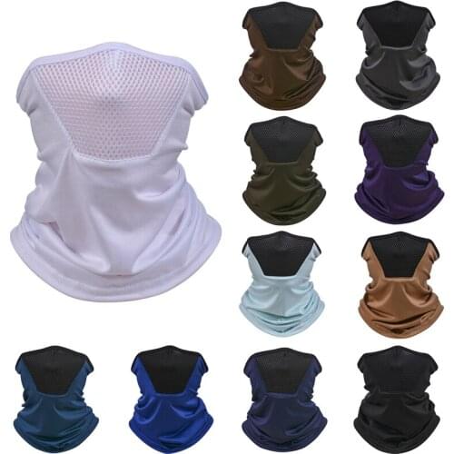 Cycling Headwear Summer Men Anti-sweat Breathable Cycling Face Cover Running Bicycle Bandana Sports Scarf Headband
