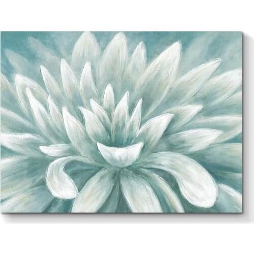Wall art Abstract Flower oil Painting Canvas White Bloom Bouquet Floral 100% hand painted modern artwork for living room Bedroom