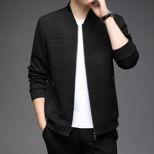 Men Jacket Coat Striped Coat 2021 New Autumn Winter Zipper Sportswear Patchwork Jacket Long Sleeve Coats Casual Streetwear