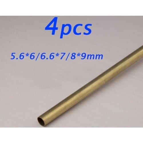 Free Shipping 4PCS Copper Tube For 4/4.76/6.35mm Flexible Shaft 5.6*6/6.6*7/8*9mm Spare Parts For RC Boat