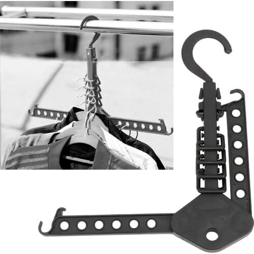 Multifunctional Closet Organizer Wardrobe Storage Clothing Organization Portable Home Storage Magic Hangers Black Folding Hanger