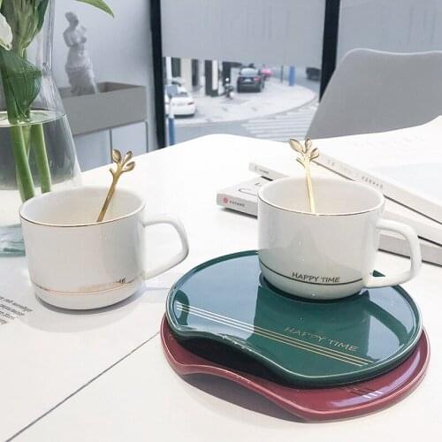 Uropean Noble Bone China Coffee Cup&Saucer Spoon Sets 250ml Ceramic Tea Mugs Top-grade Porcelain Mug Cafe Party Drinkware