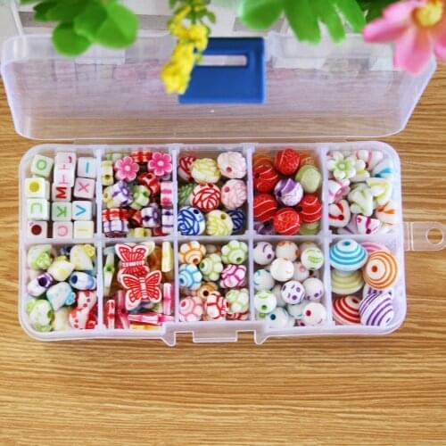 New DIY Bracelet jewelry Acrylic bands Beads box set Accessories Toys Mixed for Children DIY fashion neckalce bracelet BDH034