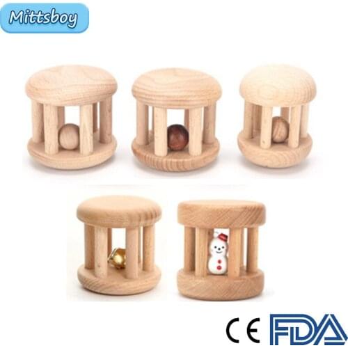 Montessori Educational Wooden Toy 3D Puzzle Five-post Mathematic Wooden Soothes Molars Training Early Intellectual Learning Toy