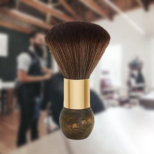 Professional Soft Wooden Neck Duster Brush Hairbrush for Barber Hairdressing