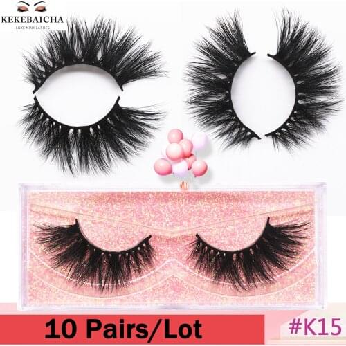 10 Pairs Mink Eyelashes Makeup 3D Mink Lashes High Volume Handmade Fluffy Natural Lightweight False Eyelashes Eyelash Soft Lash