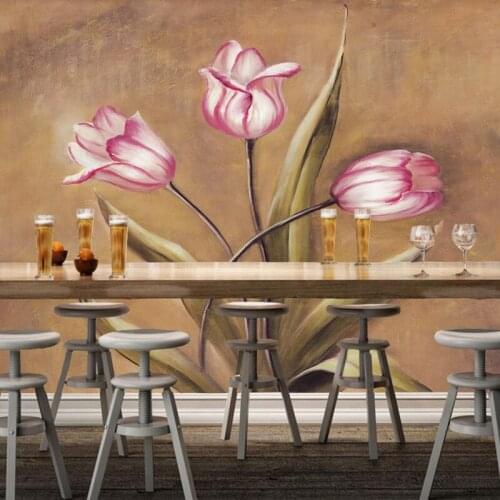 Retro Wallcoverings, floral natural landscape murals for living room bedroom library background wall home decoration paper