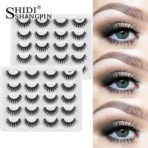 Luxury Custom Eye Lashes Black Cotton Band False Eyelashes Band and Synthetic Hair Material 3d Faux Mink Eyelashes
