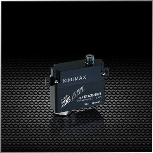 FATJAY KINGMAX CLS0309W 8.6g 3.0kg.cm digital metal gear Metal arm 8mm thin servo for RC Glider airplanes